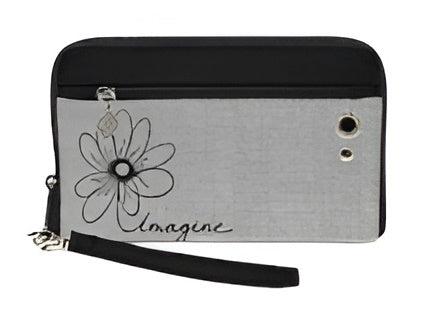 Wallet Purse with Flower Design