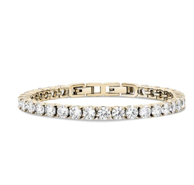 Classic Tennis Bracelet (5mm) Gold