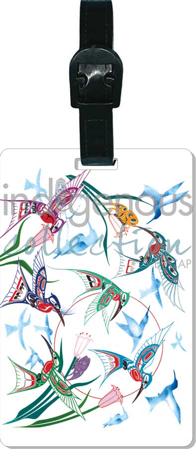 Garden of Hummingbirds Luggage Tag