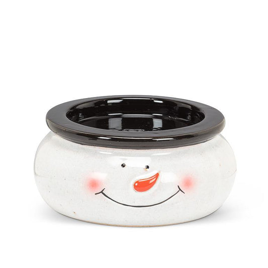 Snowman Face Pillar Holder