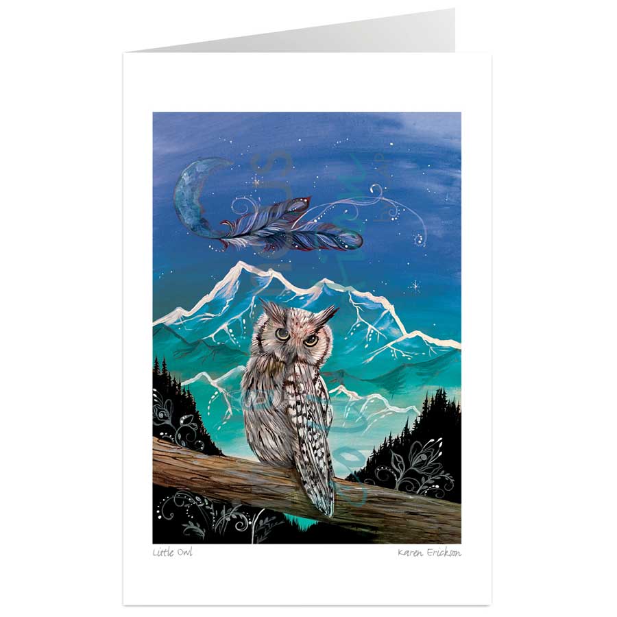 Little Owl Matted and Framed Artwork