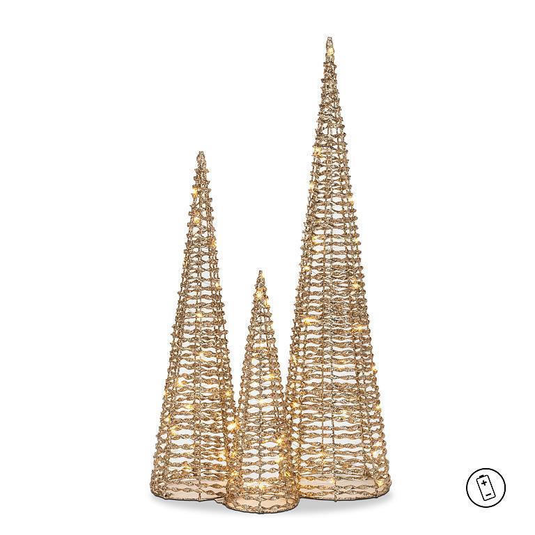 Ribbon LED Cone Tree