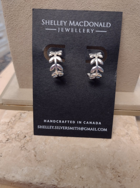 Open Leaf Hoops