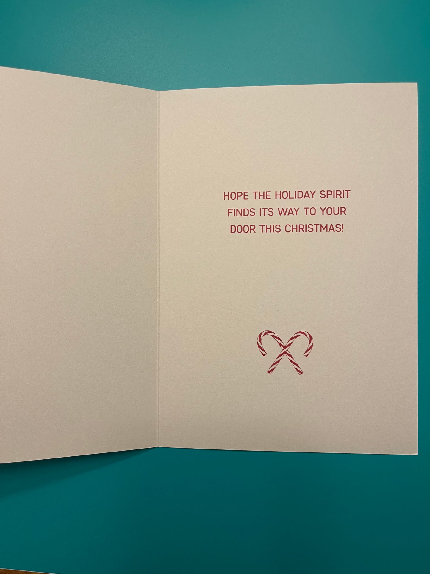 Dog Holiday Door Holiday Greeting Card