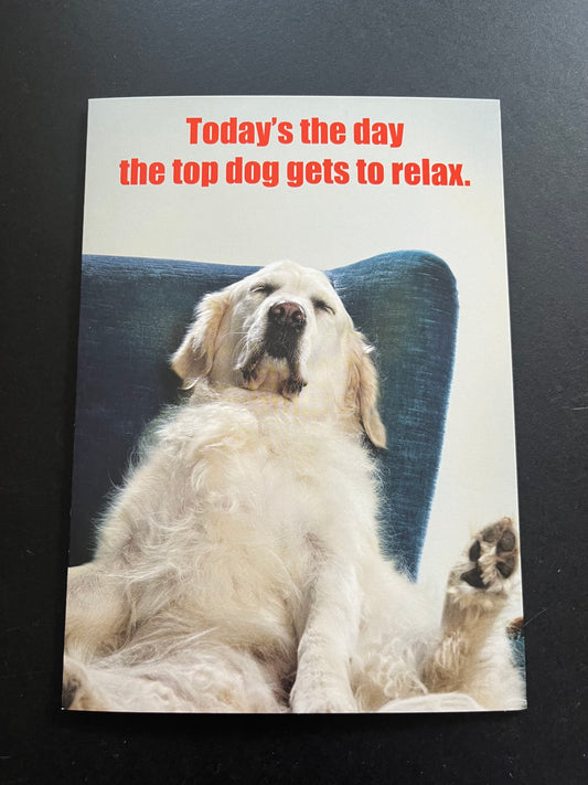 Dad Dog Napping - Father's Day Card