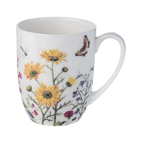 Wildflowers Yellow Latte Mug