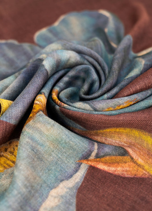 Iris Wool Mix Scarf