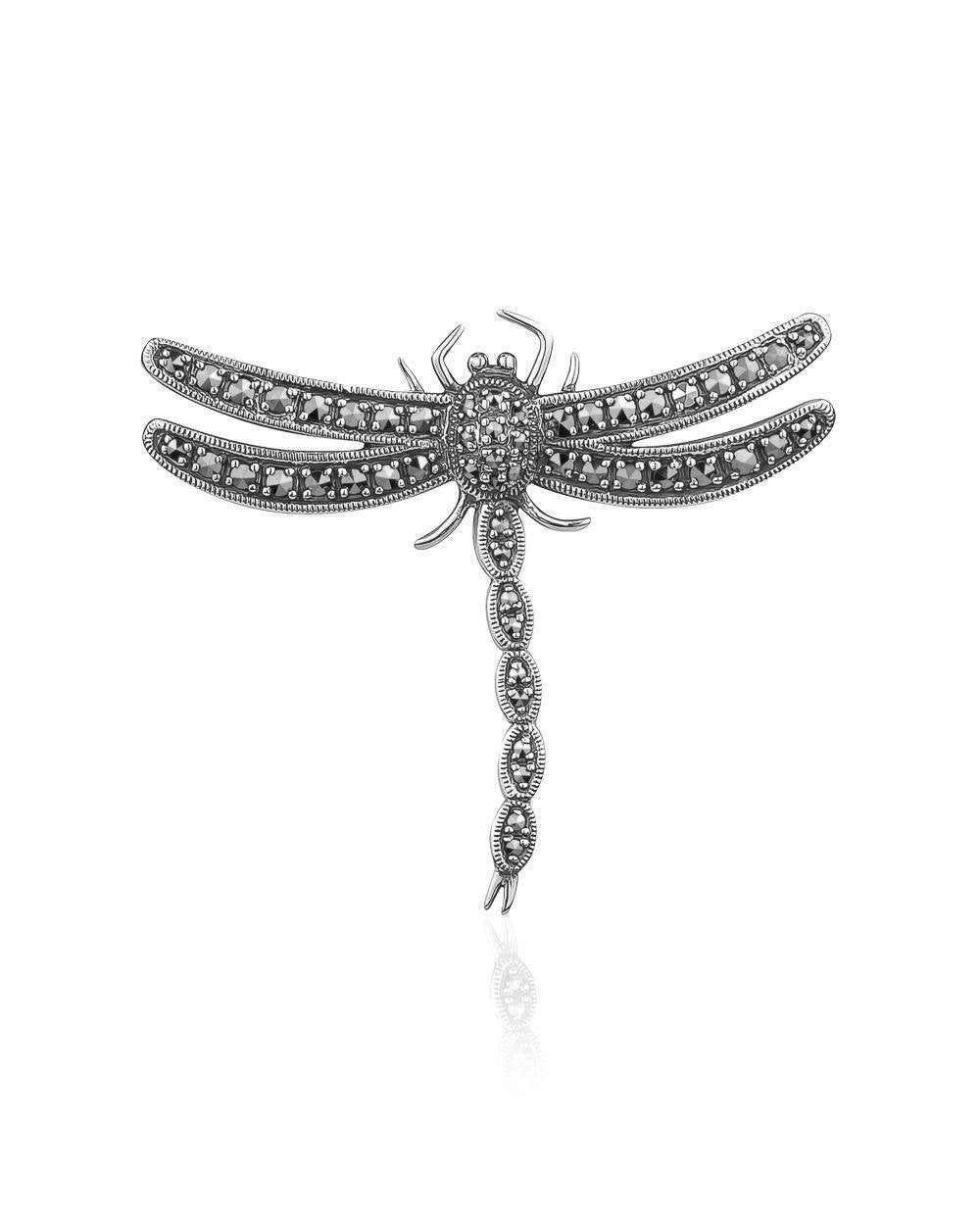 Marcasite Dragonfly Brooch