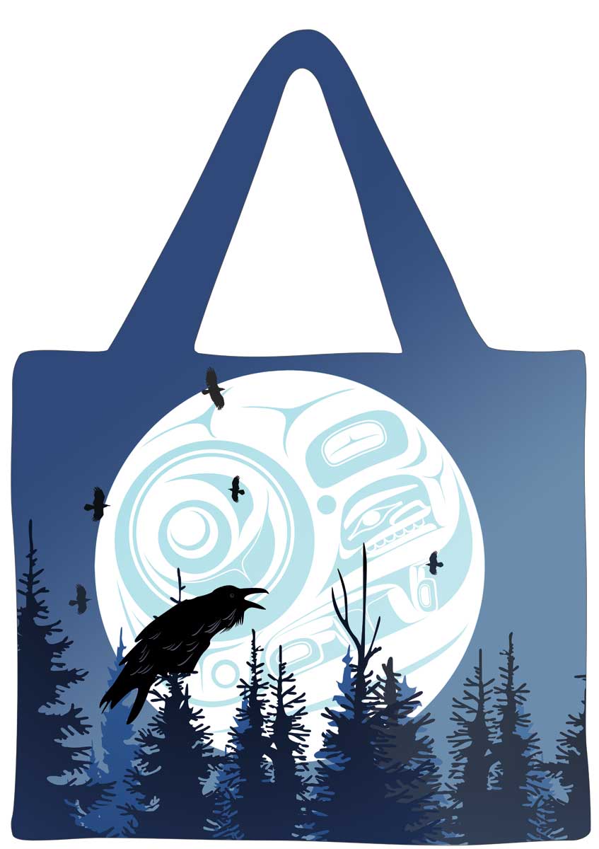 Raven Moon Shopping Bag