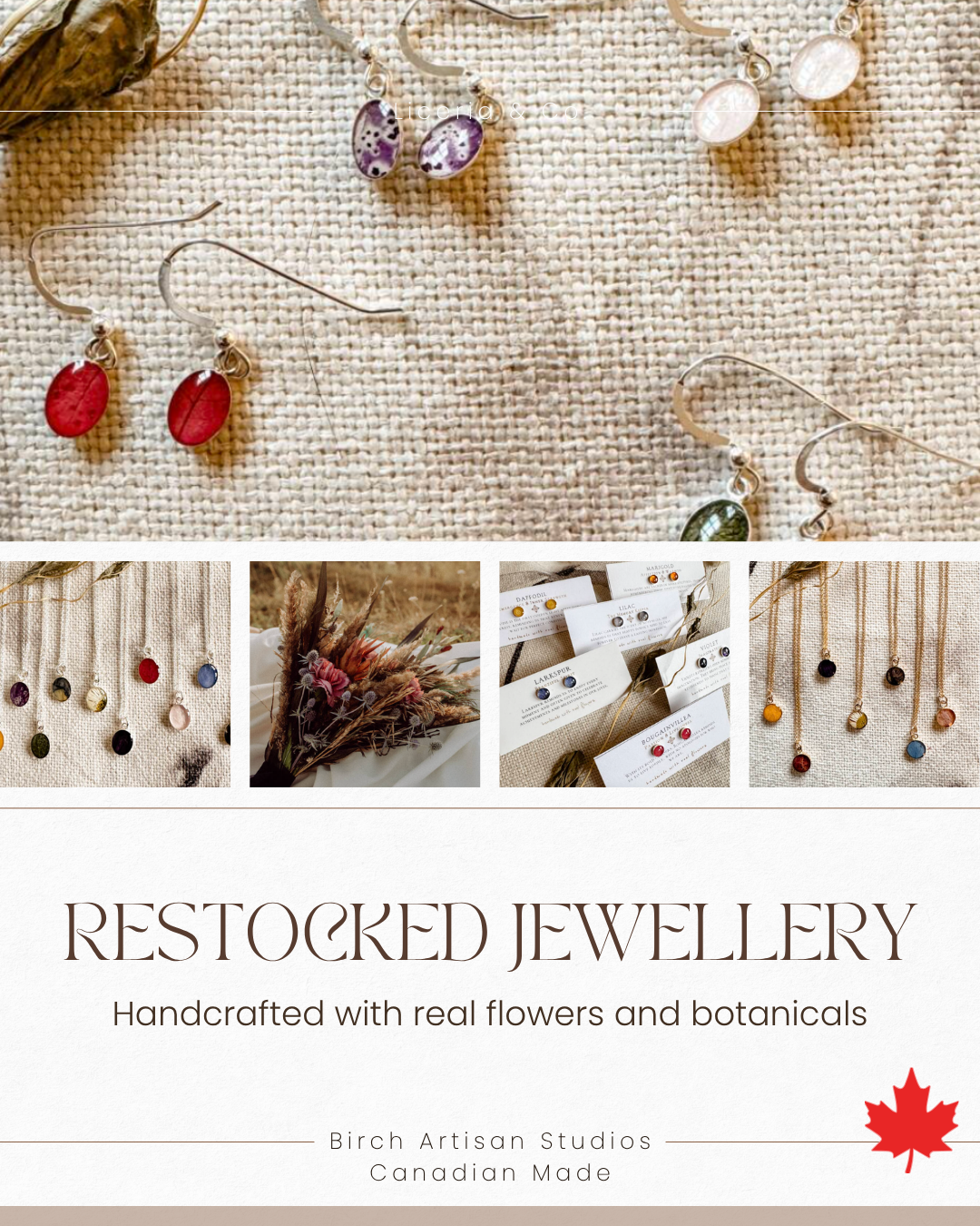 Birch Artisan Studio - Handcrafted with real flowers & botanicals
