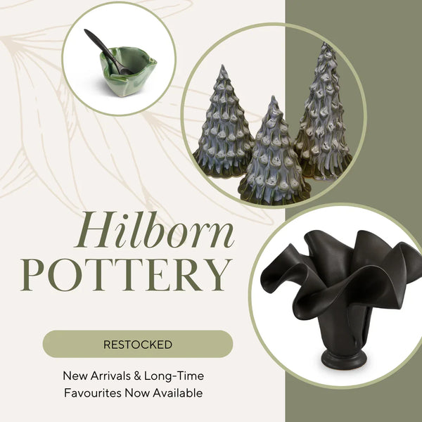 Hilborn Pottery collection of handcrafted ceramic serving pieces, Canadian-made functional art