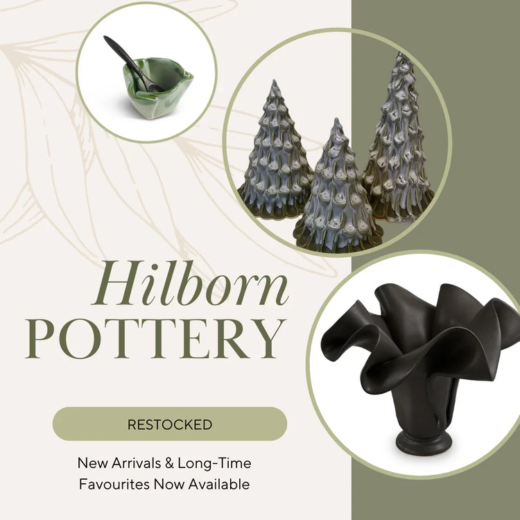 Hilborn Pottery collection of handcrafted ceramic serving pieces, Canadian-made functional art
