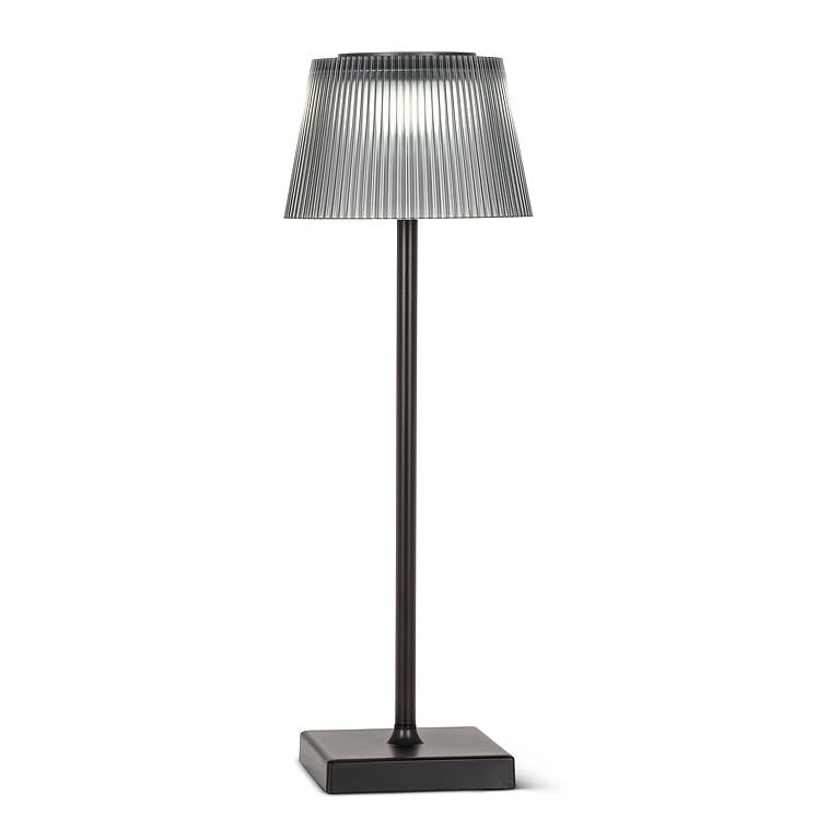 Fluted Shade LED Outdoor Table Lamp