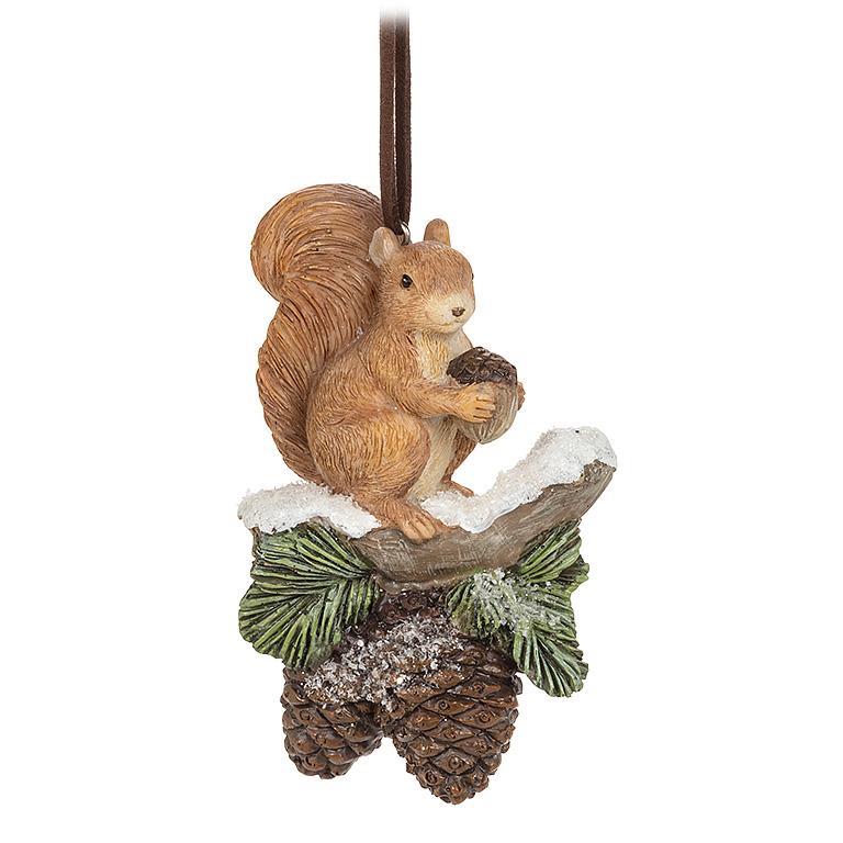 Critter on Pinecone Ornament