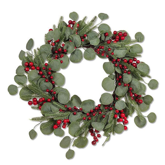 Large Wreath with Eucalyptus & Berries