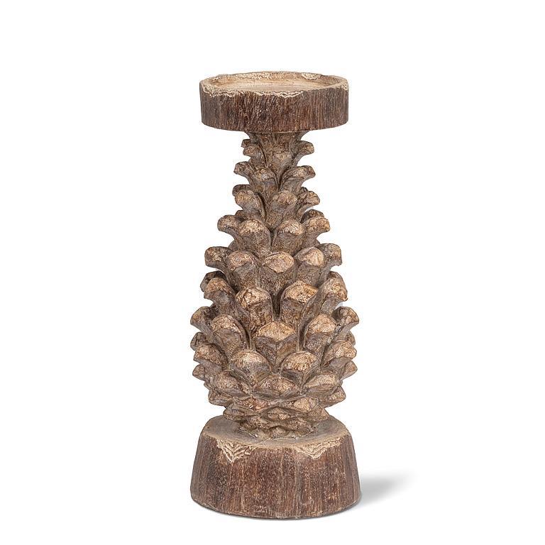 Pinecone Pillar Candle Holder