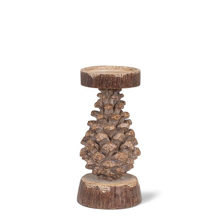 Pinecone Pillar Candle Holder