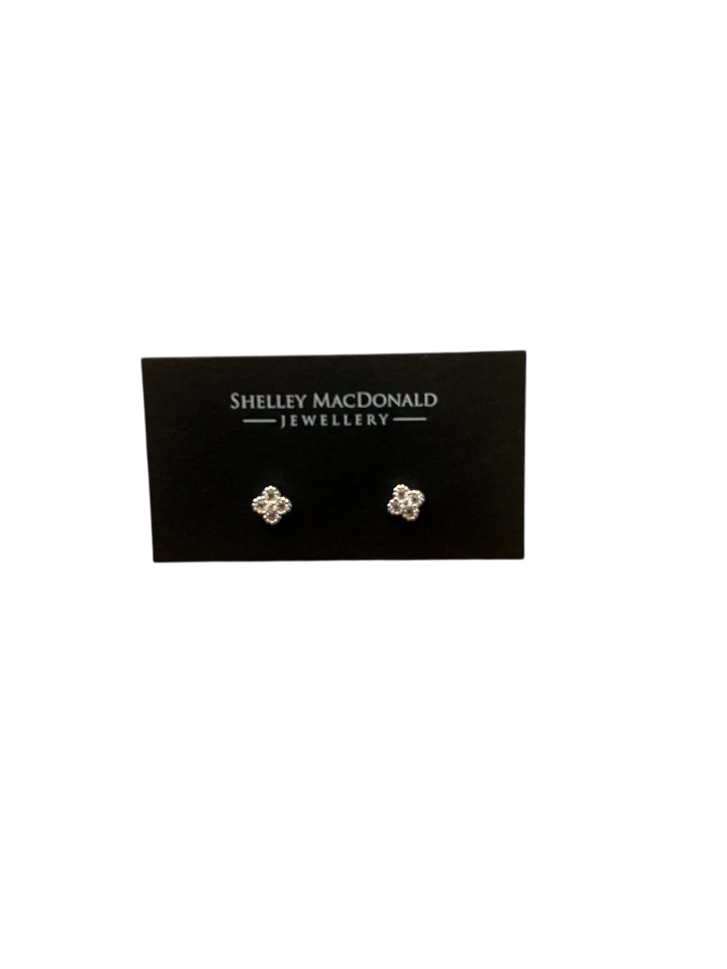 Clover Studs with Stones