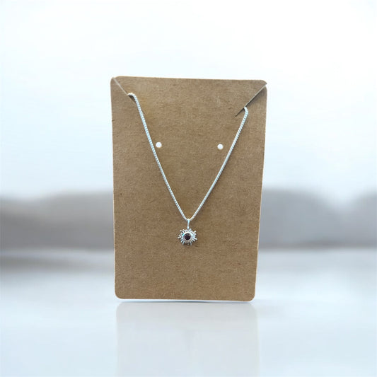 Mini Starburst Necklace with Gemstones