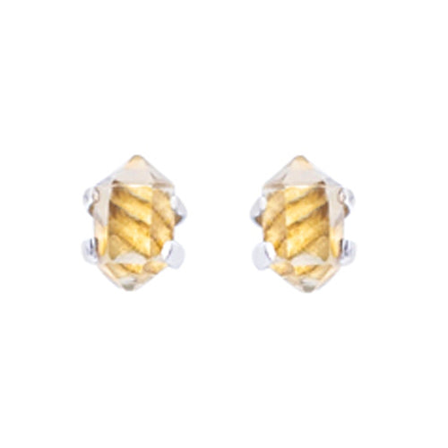 Faceted Stud Citrine