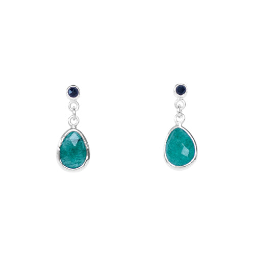 Lucca Drop Earring - Green Aventurine