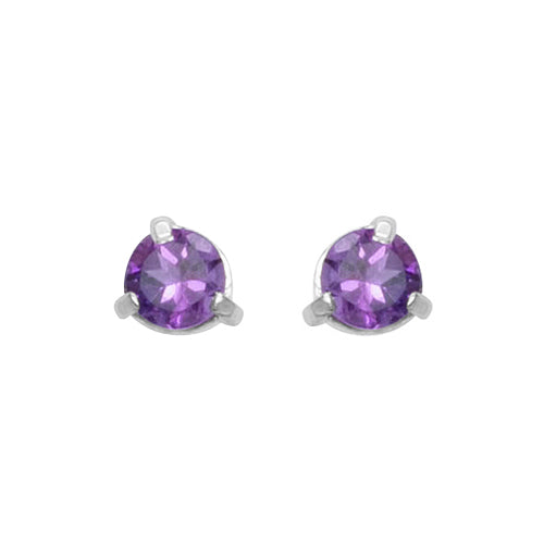 Amethyst Comino Stud Earrings