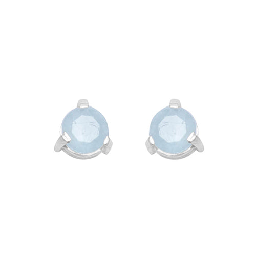 Aquamarine Comino Stud Earrings