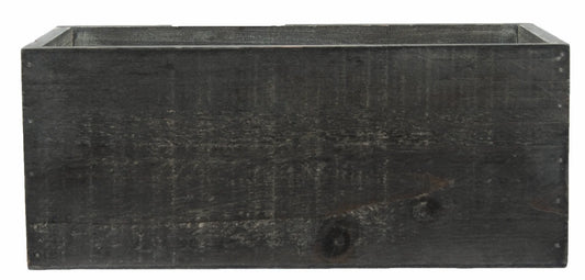 Black Washed Wooden Container