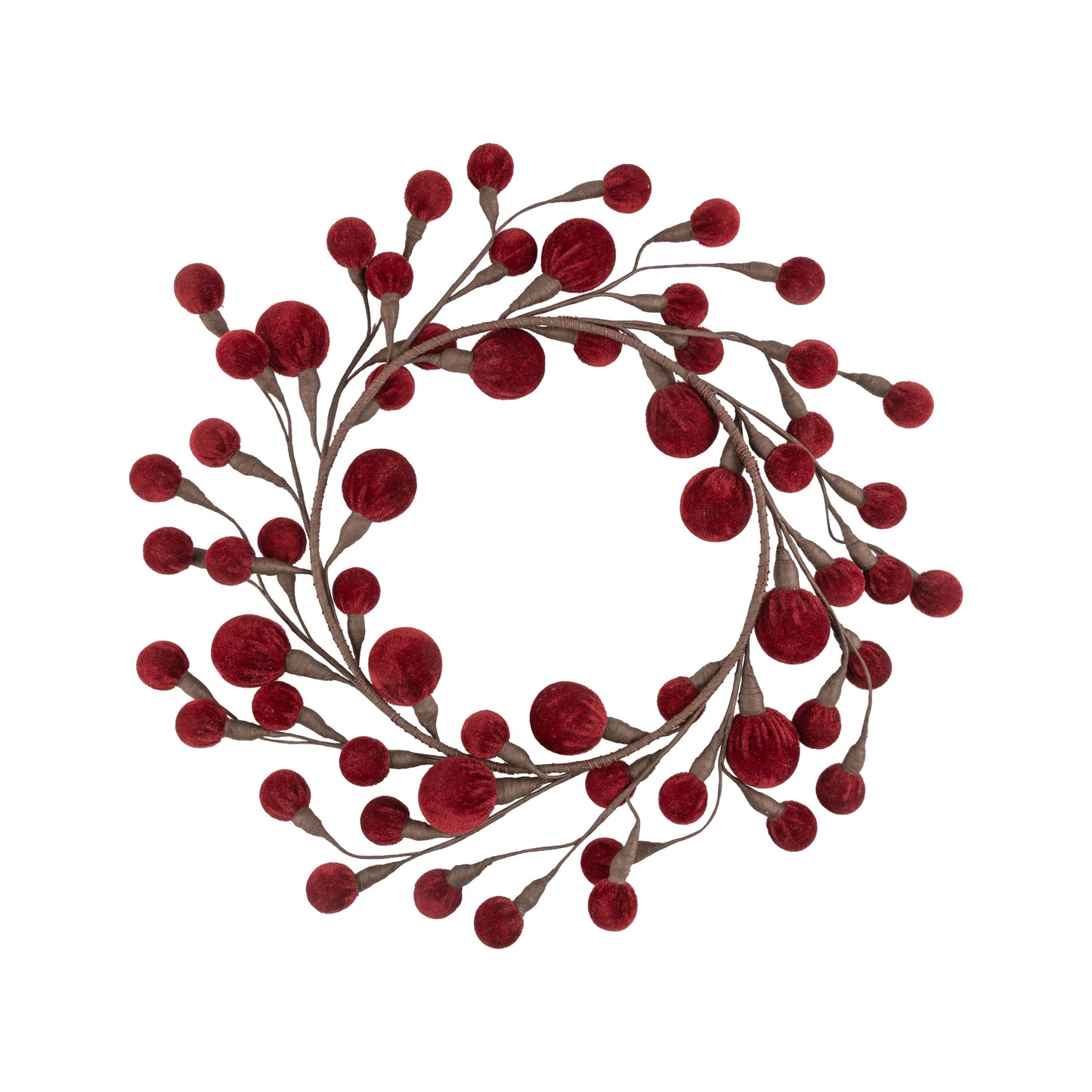 Burgundy Velvet Berry Wreath