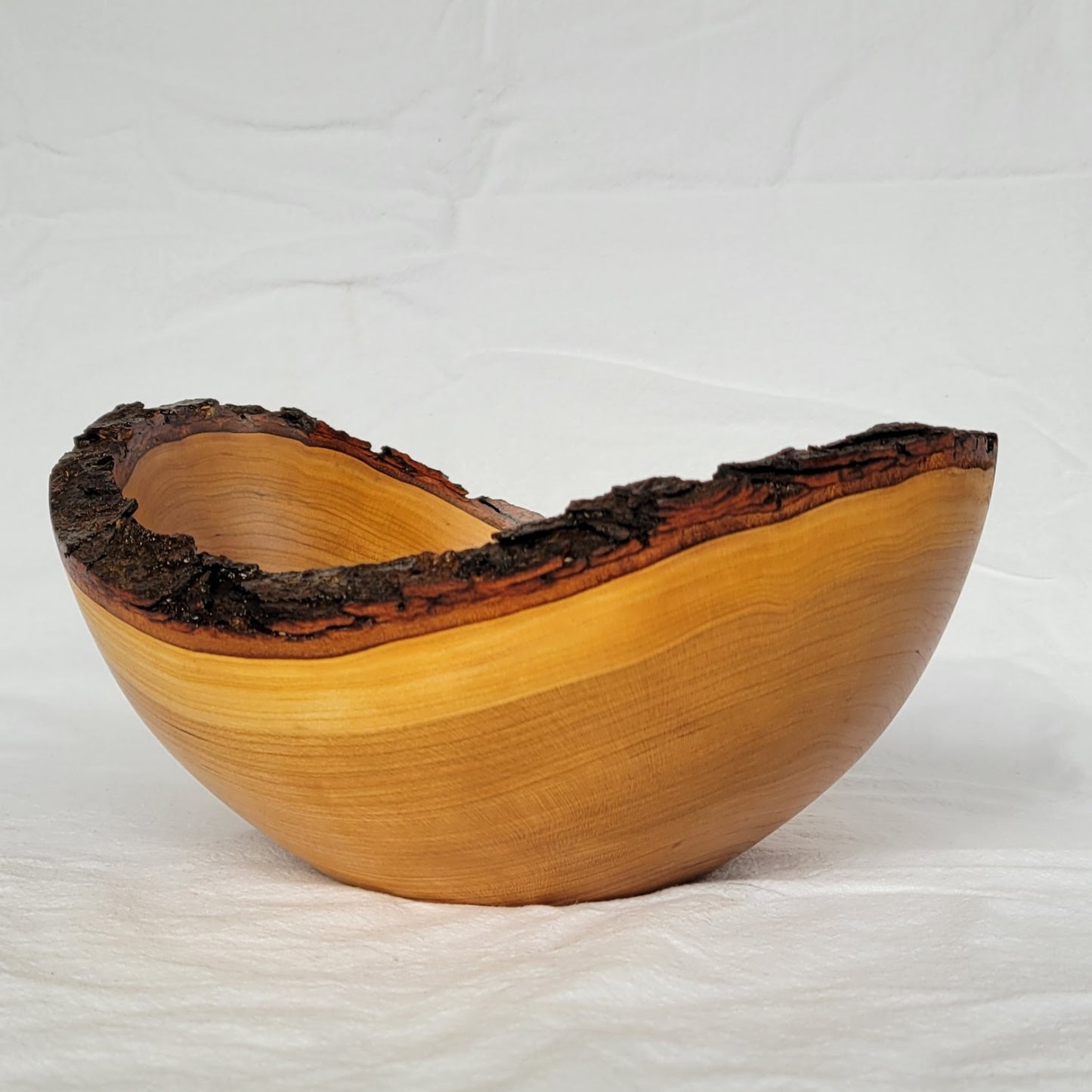 Cherry Wood Bowl with Live Edge CH35