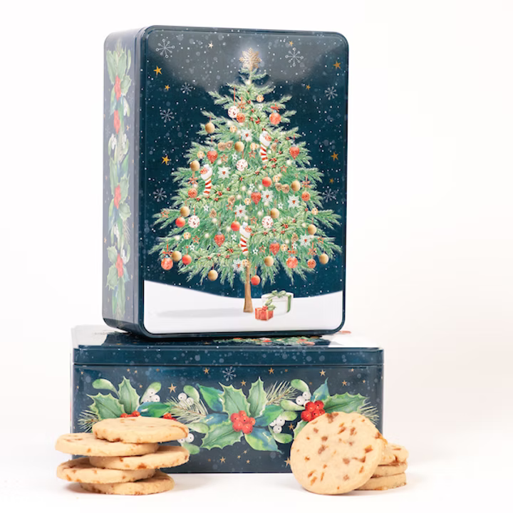 Christmas Tree Rectangle Tin