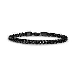 Classic Franco Link Bracelet Black