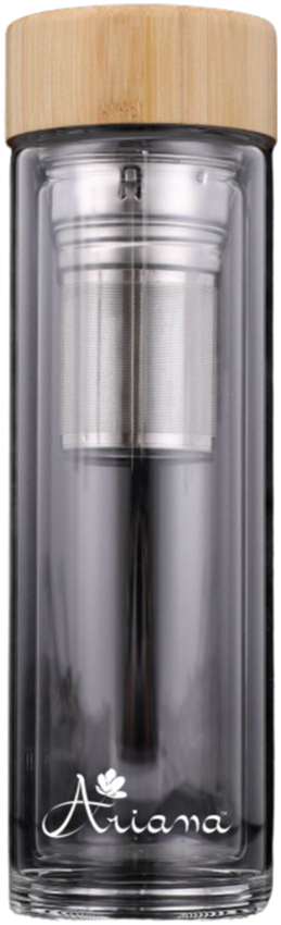 Double Wall Glass Tumbler with Infuser