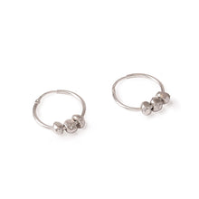 Melt 04S Earrings (Silver Beads)