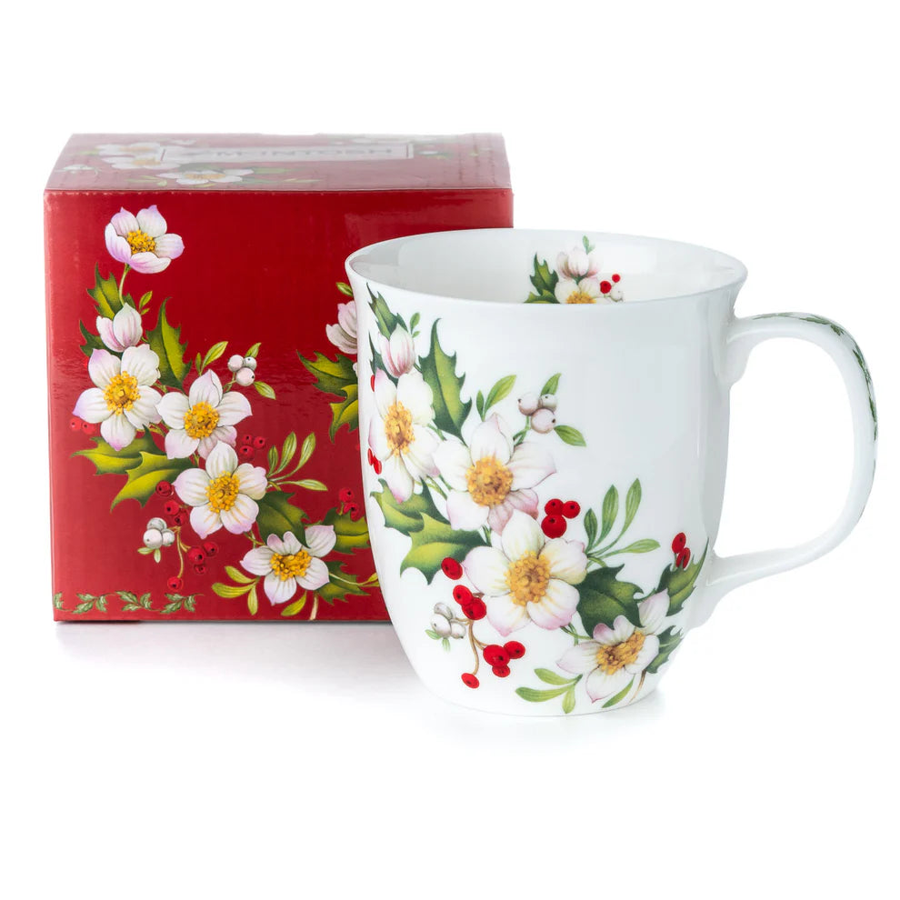 Festive Floral Botanical Flowers Java Mug