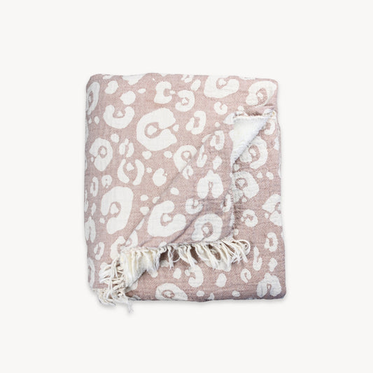 Fleece Lined Throw Vintage Java