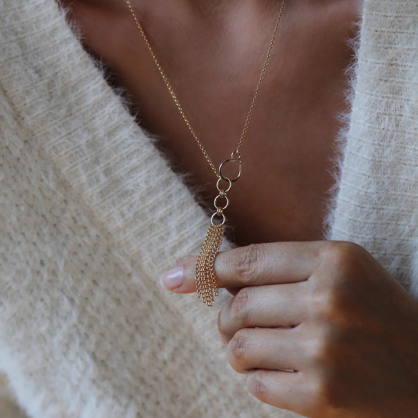 Flourish Lariat Gold