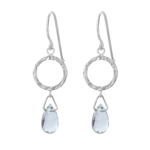 Green Amethyst La Palma Dangle Earrings