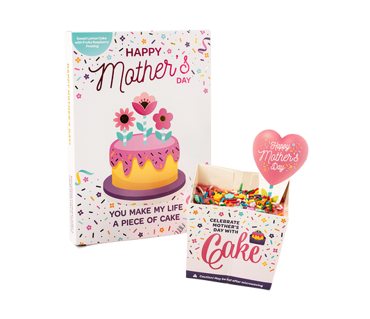 Mother's Day Card & Cake - Sweet Lemon & Raspberry
