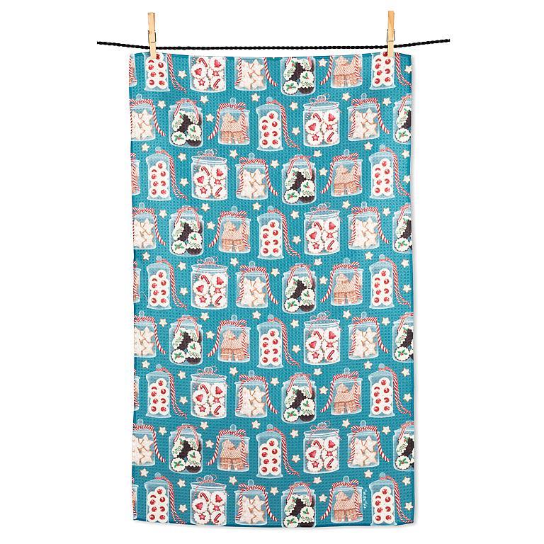Christmas Cookies in Jars Kitchen Towel