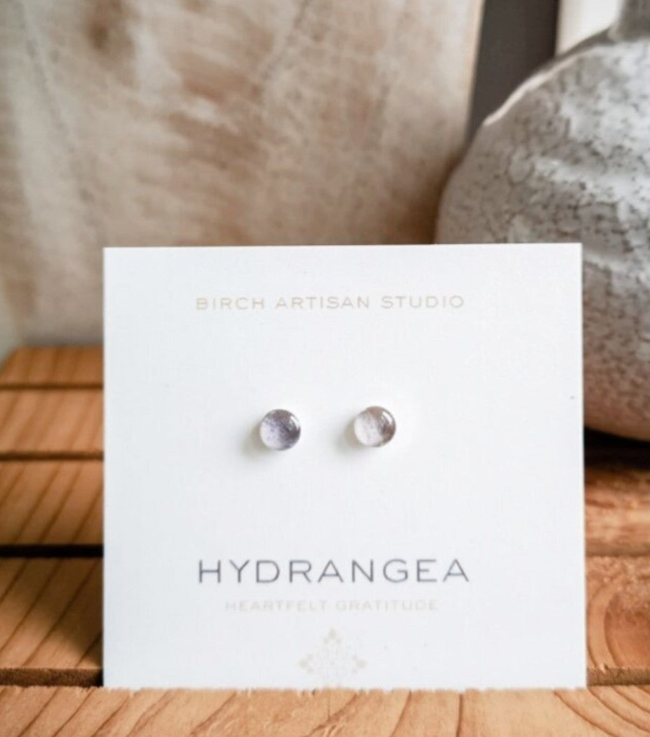 Hydrangea Stud Earrings