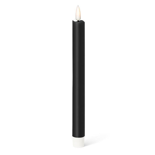 LED Taper Candle Set of 2 Black
