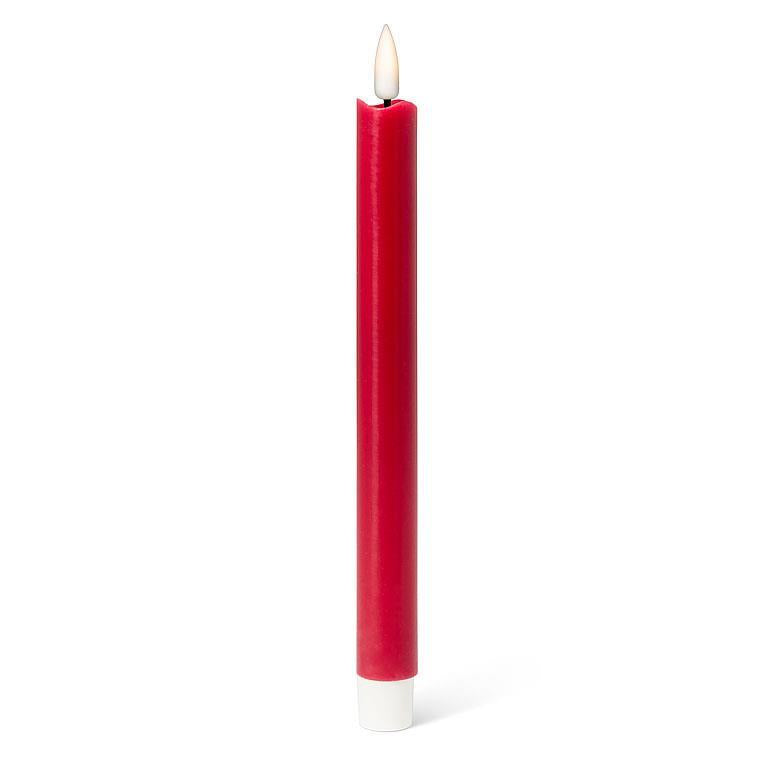 LED Taper Candle Set of 2 Red