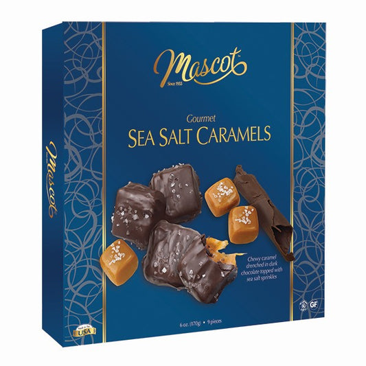 Dark Chocolate Sea Salt Caramels Box