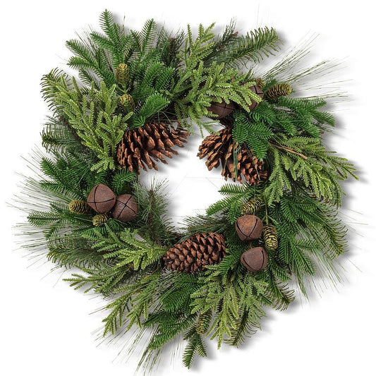 Large Bough & Bell Wreath