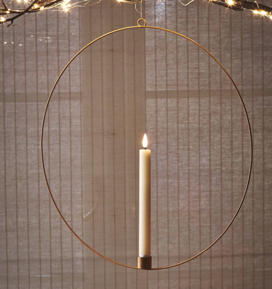 Large Gold Candle Ring
