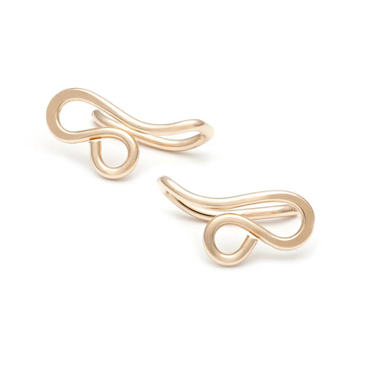 Mini Filigree Ear Climbers  Gold