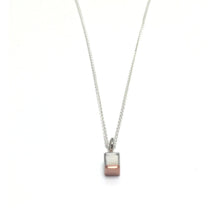 Silver & Copper Square Pendant