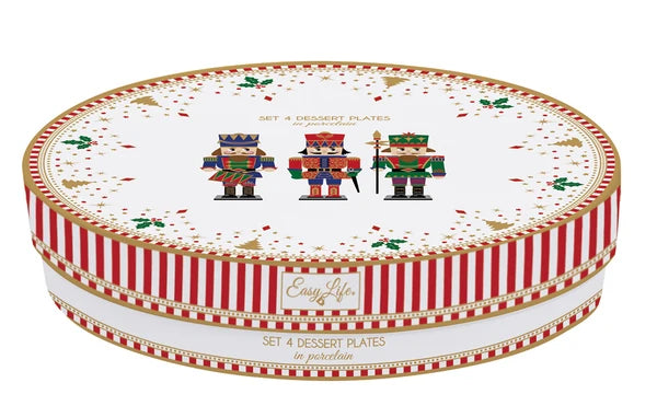 Nutcracker Set of 4 Dessert Plates