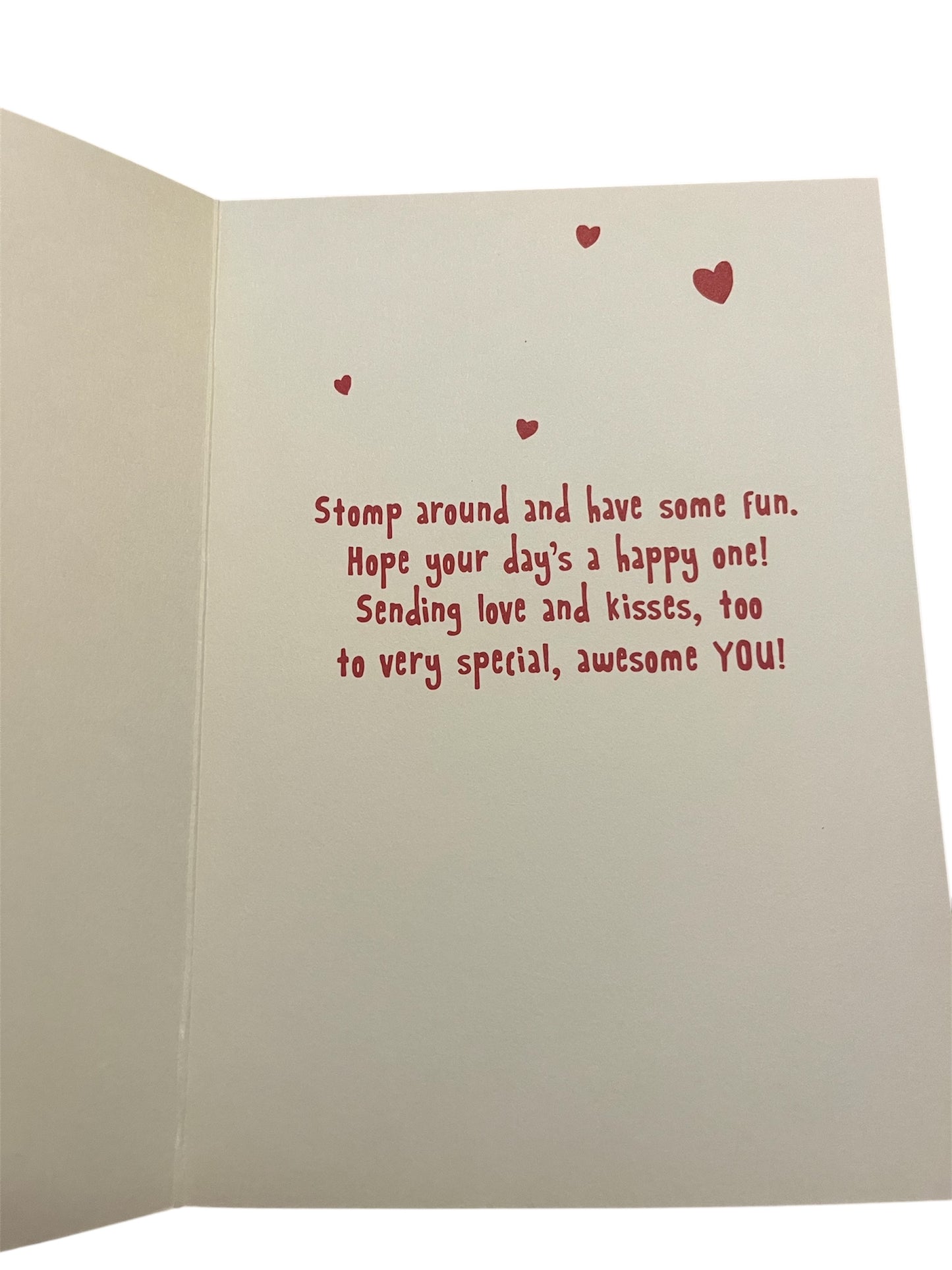 Dino's Heart Valentine's Greeting Card